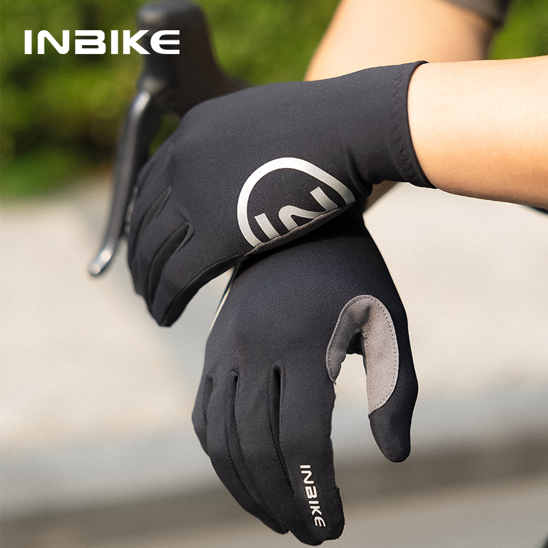 Mountain Biking Gloves Mens - INBIKE Full Finger MTB Cycling Gloves