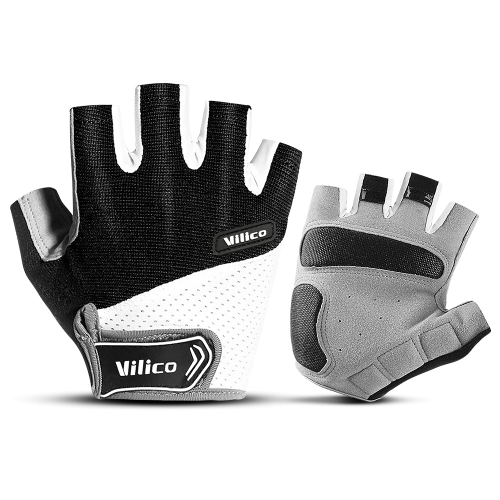 Mountain Biking Gloves Mens - Cycling Gloves Half Finger Shockproof Wear
