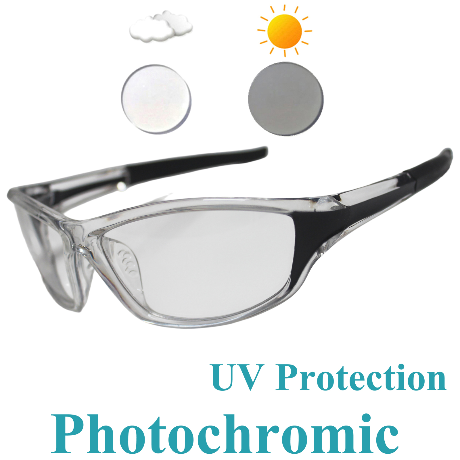 Mountain Biking Sunglasses - Photochromic Cycling Glasses Bicycle Eyewear Men