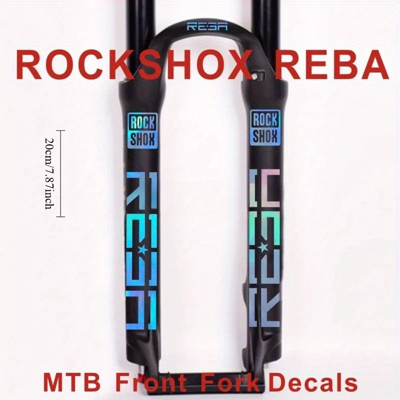 Mountain Biking Body Armour - ROCKSHOX REBA Fork Decal Set Waterproof