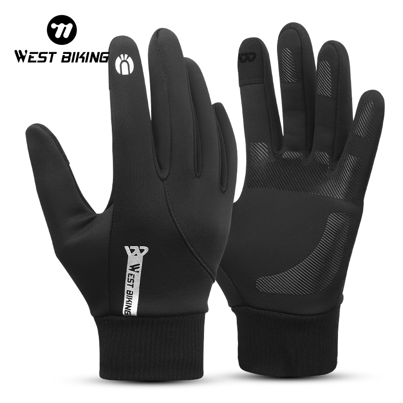 Mountain Biking Gloves Mens - WEST BIKING Winter Men Thermal Gloves