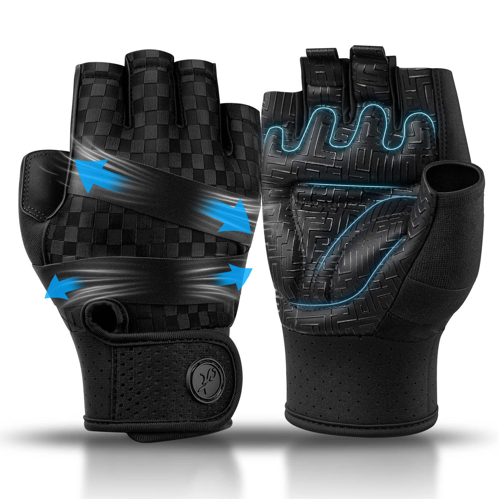 Mountain Biking Gloves Mens - Gym Gloves for Men Sports Multi-use