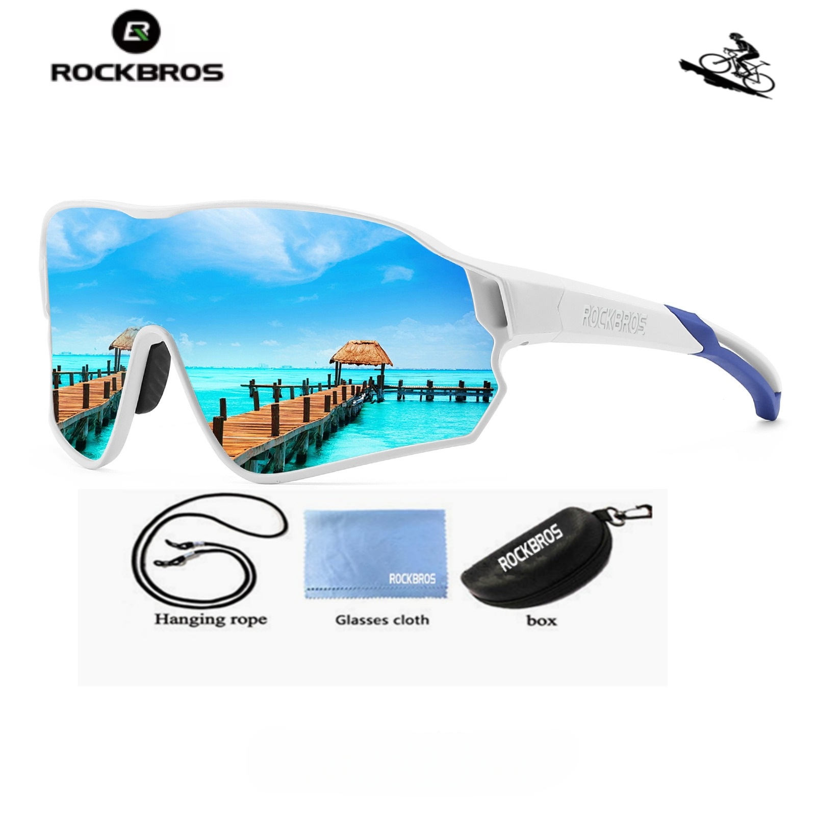 Mountain Biking Sunglasses - ROCKBROS Bicycle Polarized Glasses Bicycle Sunglasses