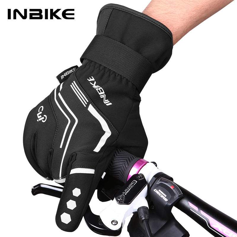Mountain Biking Gloves Mens - INBIKE Winter Cycling Gloves Gel Pad