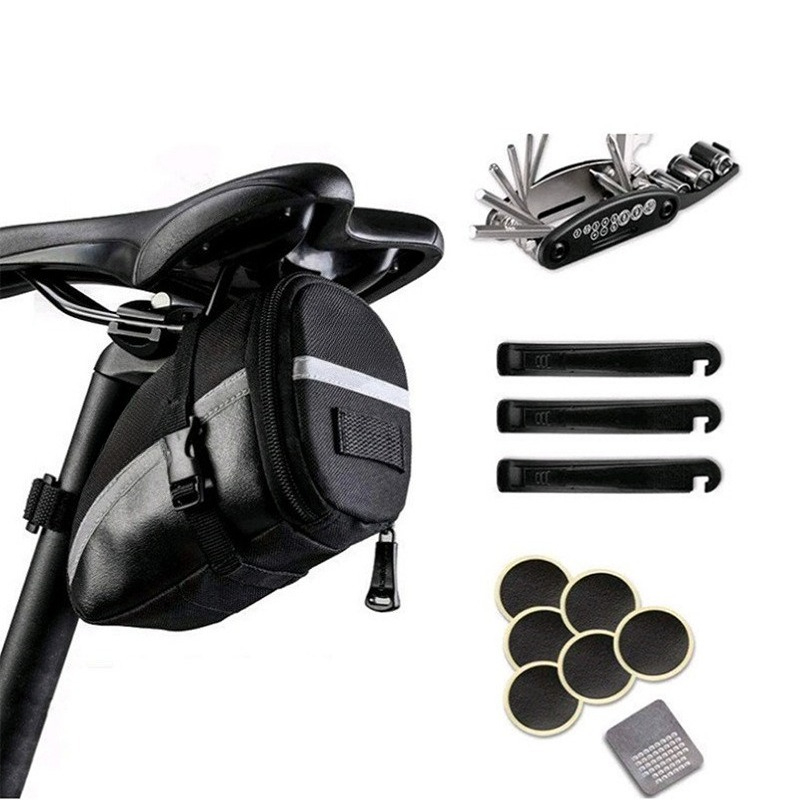 Mountain Biking Bag - A Set Bicycle Rear Seat Bag