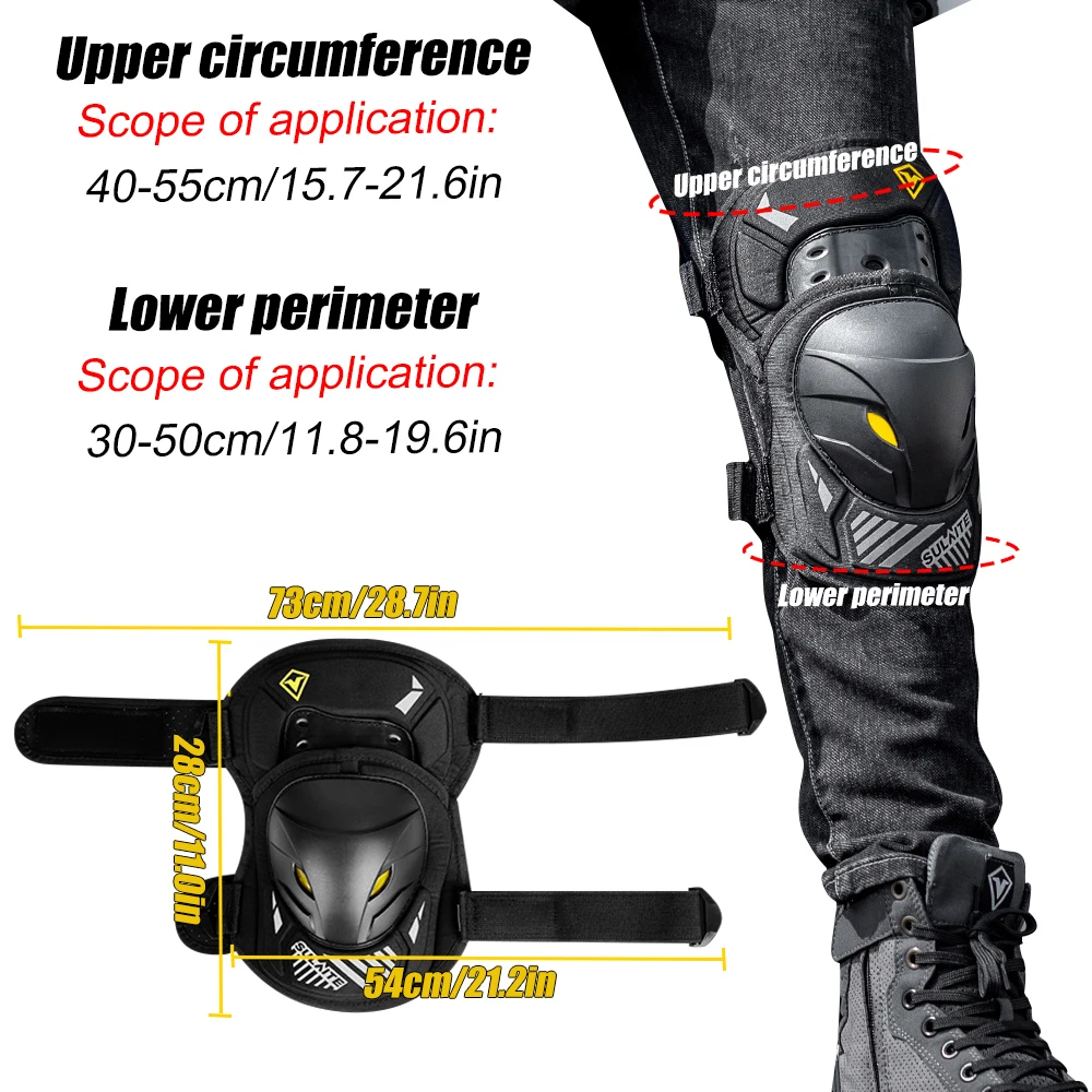 GOMOREON 1Pair Motorcycle Elec - Mountain Biking Knee Pads review and price