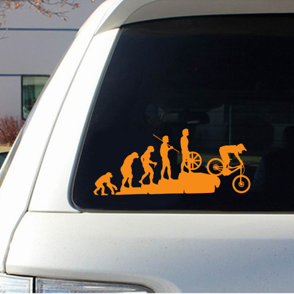 22.8*9.5CM Interesting Evoluti - Mountain Biking Cartoon review and price