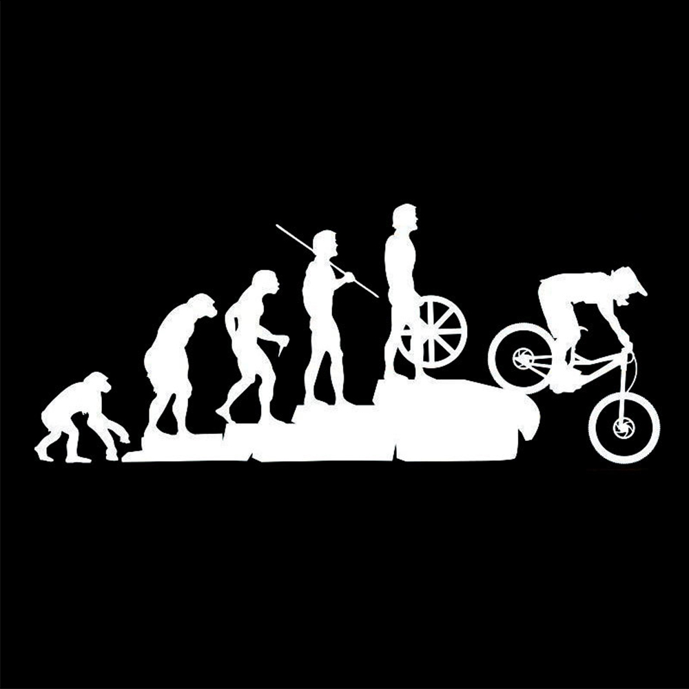 22.8*9.5CM Interesting Evoluti - Mountain Biking Cartoon review and price