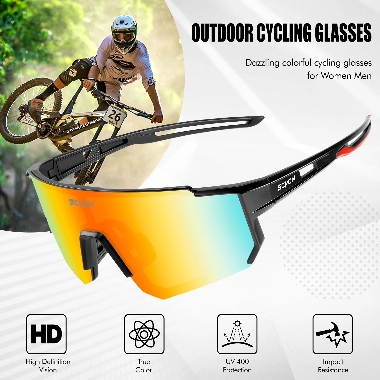 SCVCN New Photochromic Cycling - Mountain Biking Sunglasses review and price