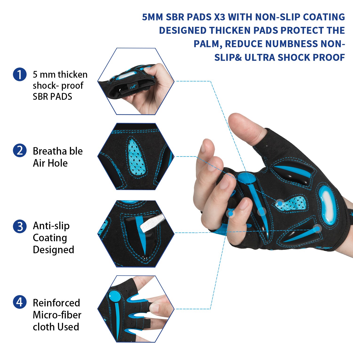 MOREOK Cycling Gloves,Breathab - Mountain Biking Gloves Mens review and price
