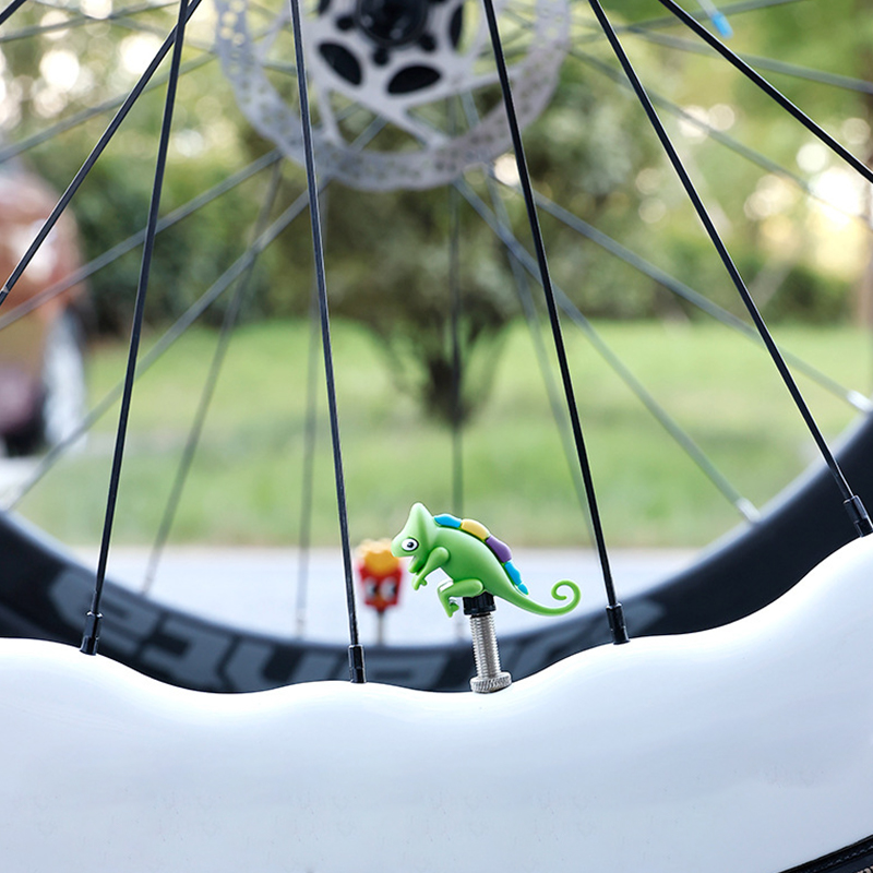 -New Bicycle Air Nozzle Cap Ro - Mountain Biking Cartoon review and price
