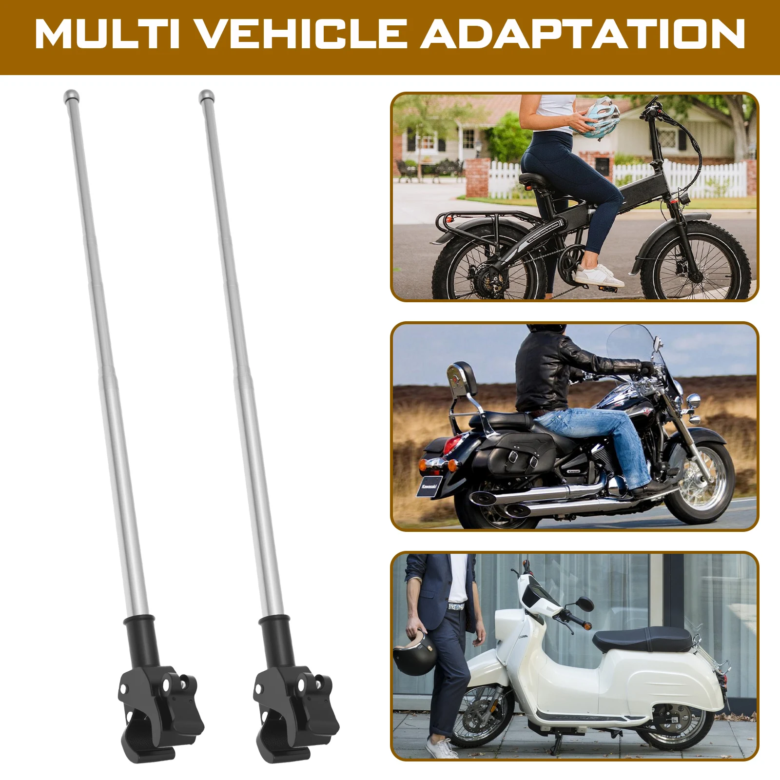 2Pcs Motorcycle Flagpole Unive - Mountain Biking Bag review and price