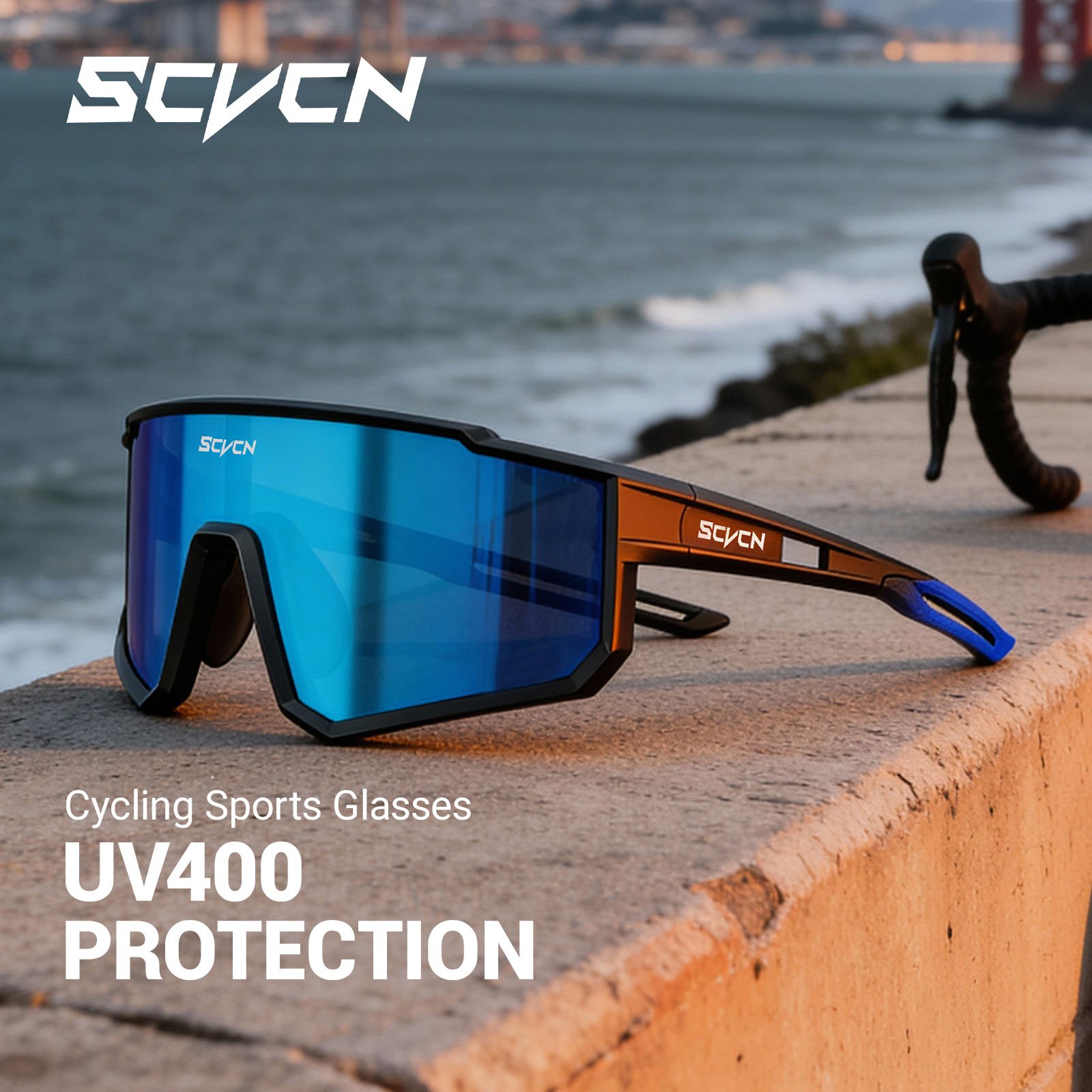 SCVCN UV400 HD Hiking Cycling  - Mountain Biking Sunglasses review and price