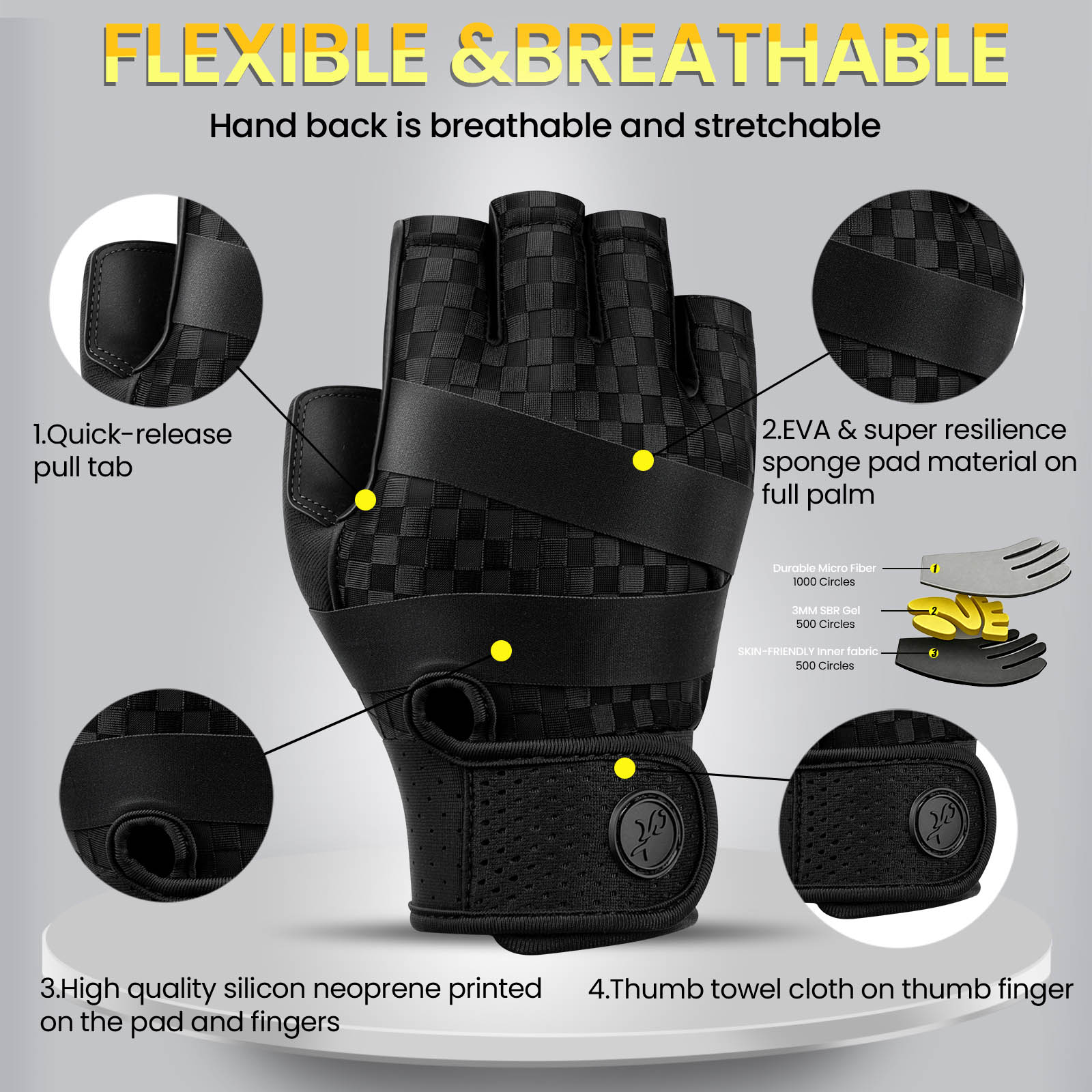 Gym Gloves for Men Sports Mult - Mountain Biking Gloves Mens review and price