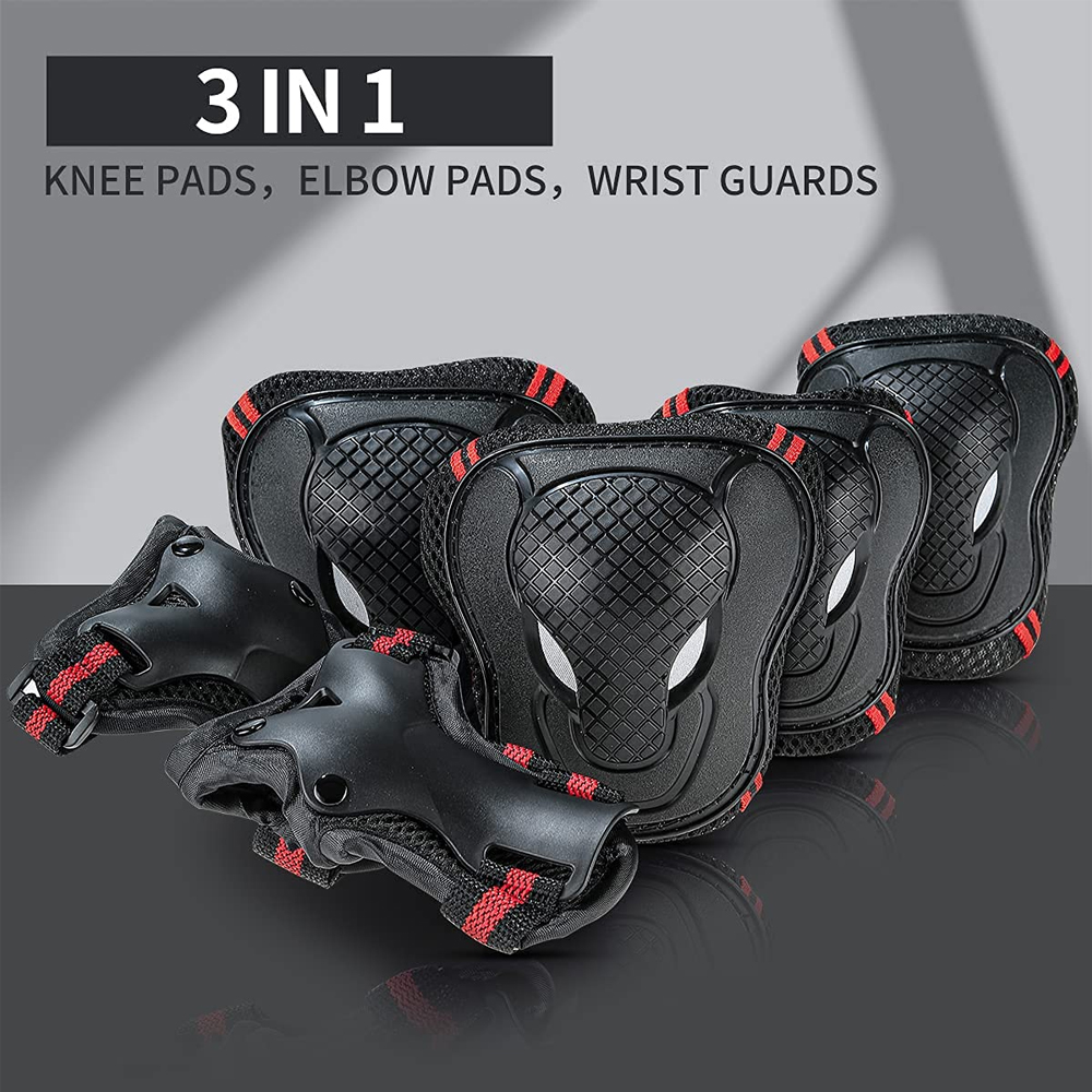 BraceTop 6Pcs/set Teens & Adul - Mountain Biking Knee Pads review and price