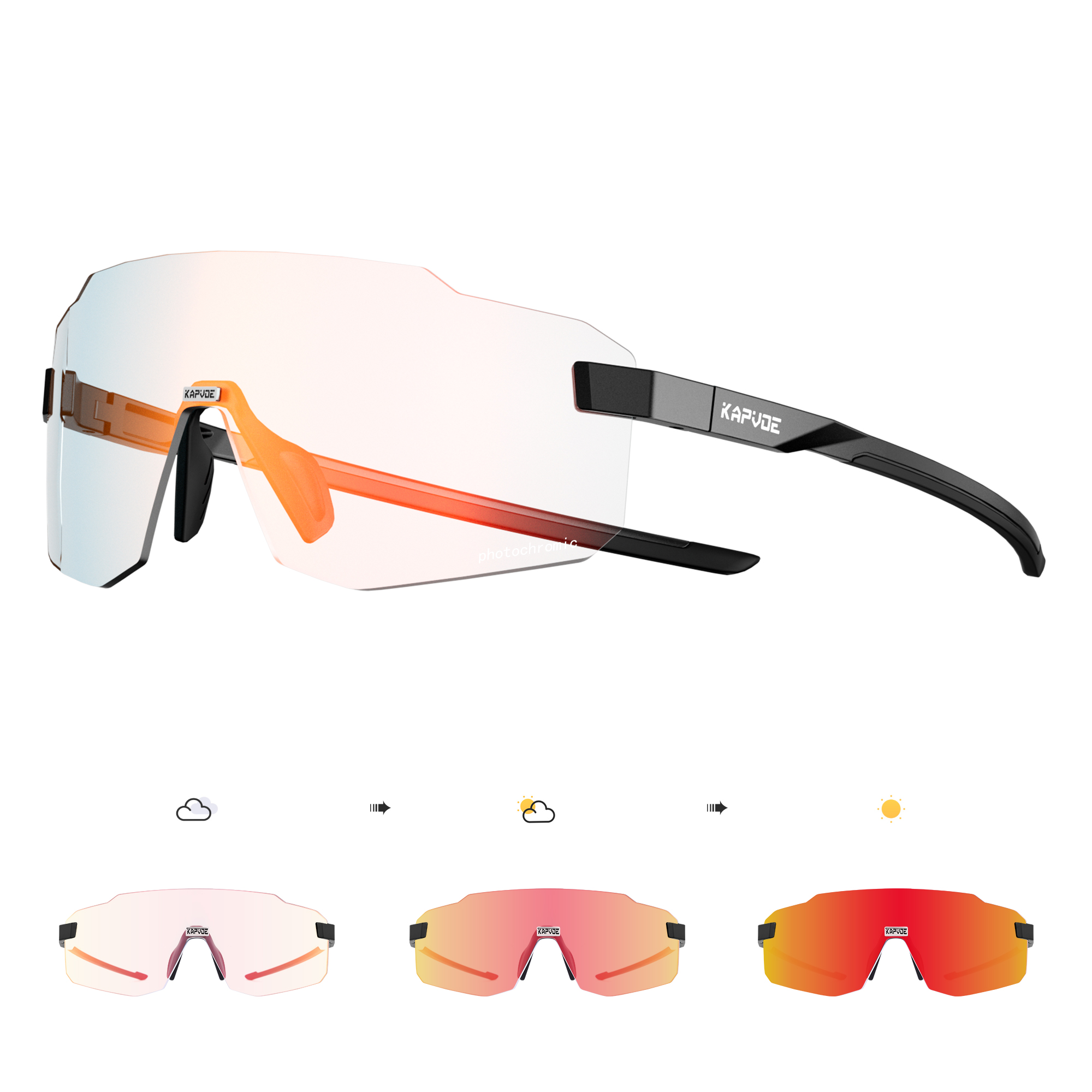 Kapvoe Photochromic Hiking Eye - Mountain Biking Sunglasses review and price