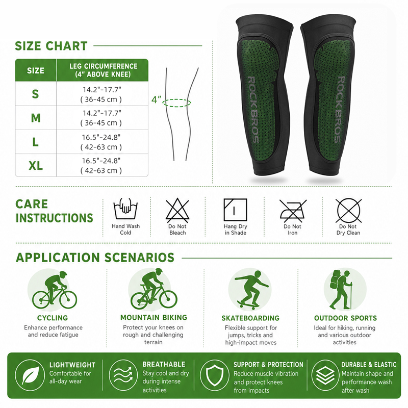 ROCKBROS Cool Sport Legs MTB C - Mountain Biking Knee And Elbow Pads review and price