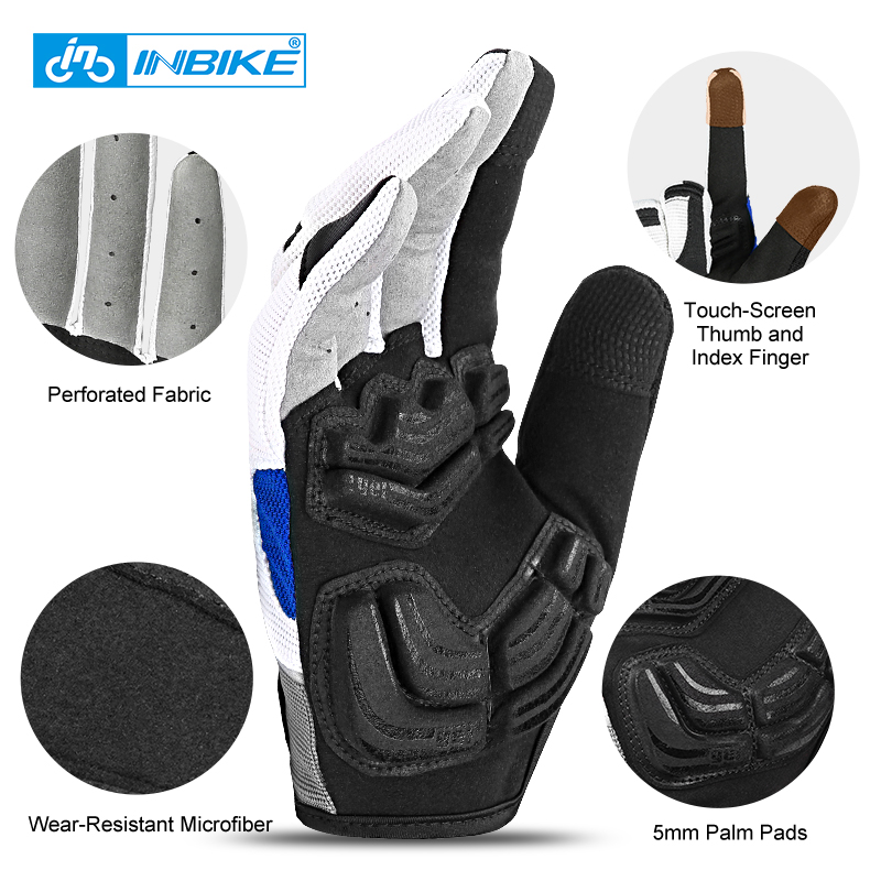 INBIKE Bicycle Gloves Gel Full - Mountain Biking Gloves Mens review and price