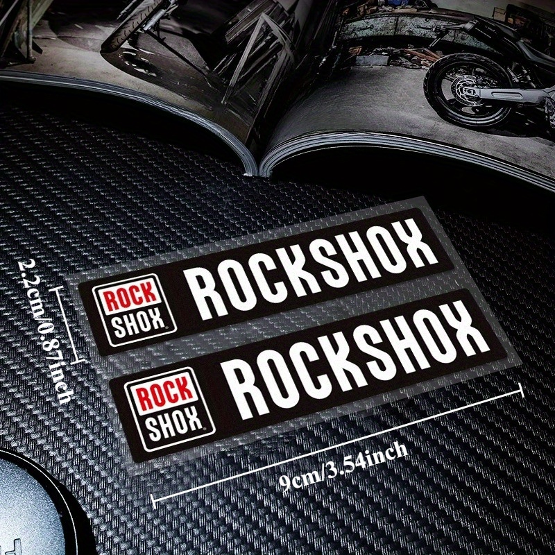 2PCS/SET Rockshox Bike Sticker - Mountain Biking Body Armour review and price